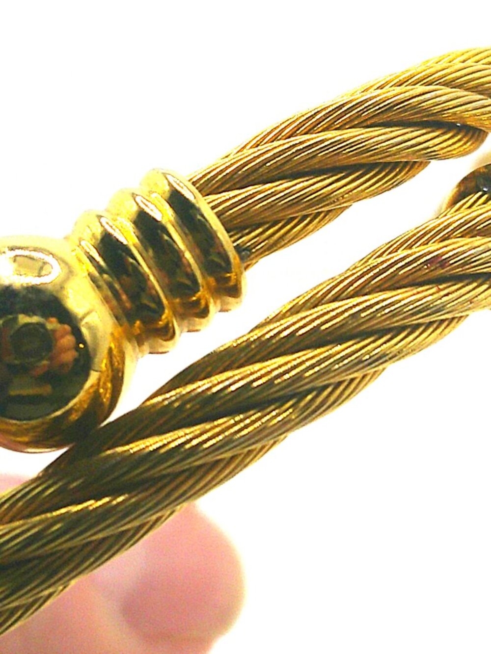 Goldtone Rope Wrap Bracelet - Picture 6 of 6